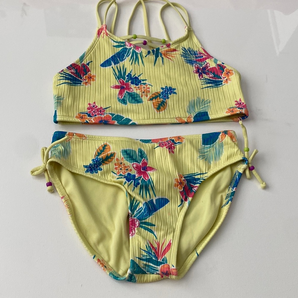 Art class yellow flower swimsuit